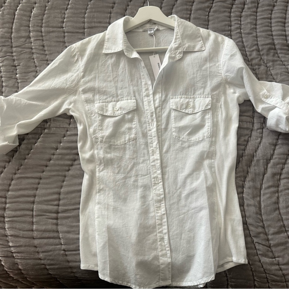 James Perse Classic White Shirt